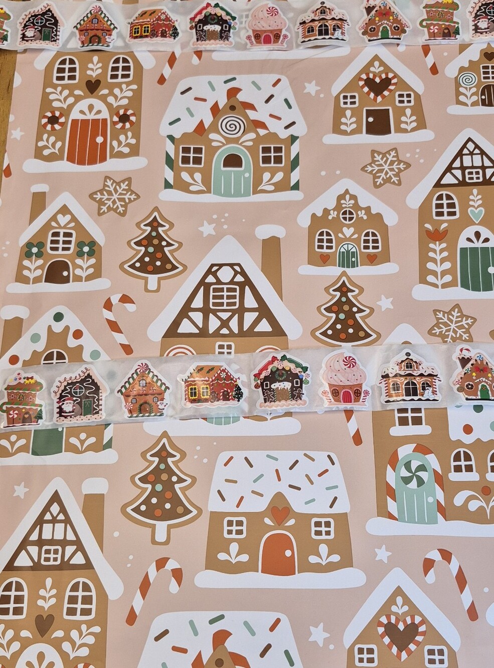 Poly Mailer SET 20 - 12x15.5 + 40 - Stickers Gingerbread House Christmas Holiday